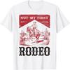 To nie mój pierwszy raz na rodeo, Vintage Cowboy Rodeo Jazda na dzikim koniu Koszulka