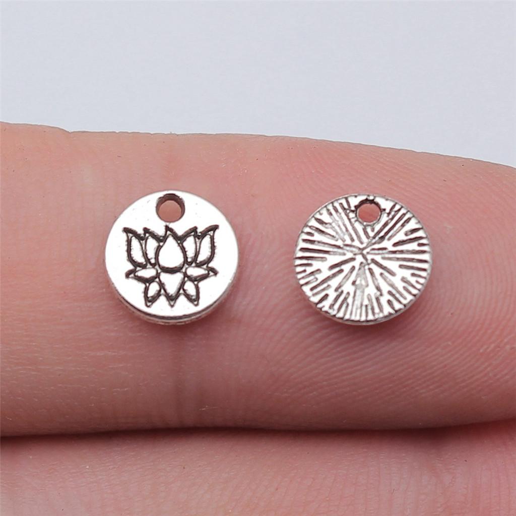 Charms Rose Lotus Pendants Wedding Jewelry Findings QC107