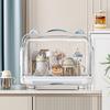 Baby Bottle Storage Box with Lid Dustproof Drying Rack Plastic Cabinet   for Toddler Tablewares