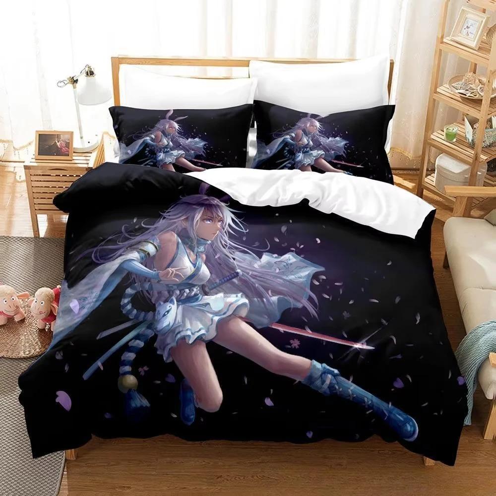 Nuovo Gioco Honkai Impact 3rd Set Biancheria da Letto Copripiumino con Federe Singolo Matrimoniale Queen King Biancheria da Letto Tessuti per la Casa