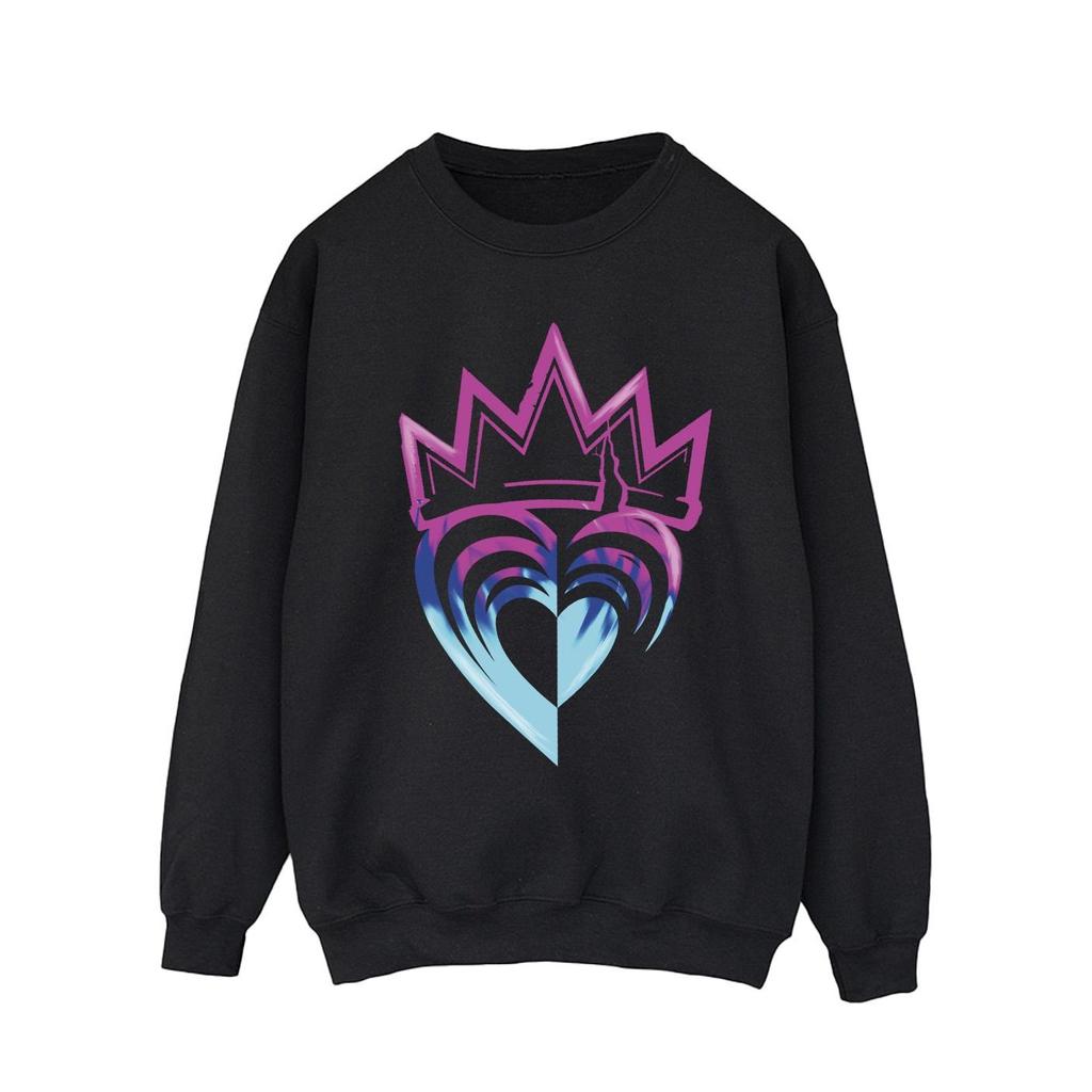 Disney Mens Descendants Pink Crown Sweatshirt