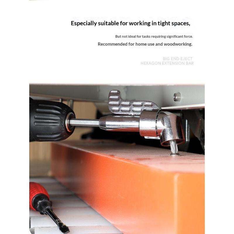 Portable 105° Right Angle Drill Bit Adapter 1/2Pcs Angled Screwdriver for Outdoor Tight Space Repair Work