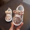 Children Baby Girls Boys Bling Sequins Bowknot Crystal Run Sport  Shoes