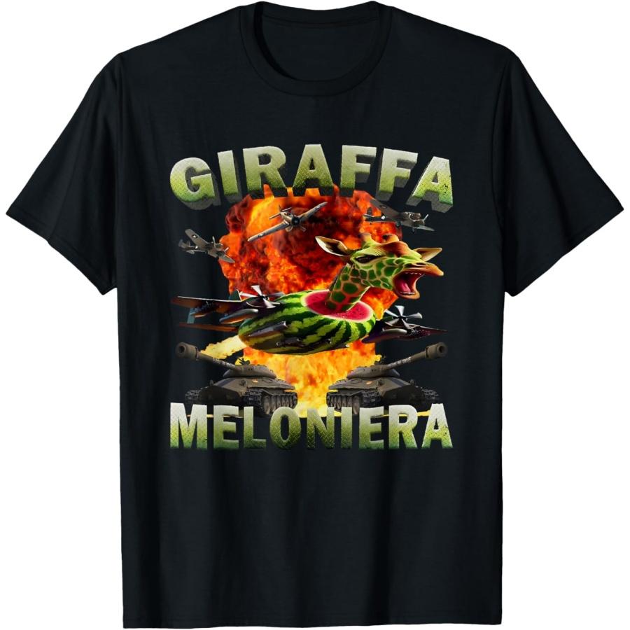 Giraffa Meloniera Funny For Men Women T-Shirt S