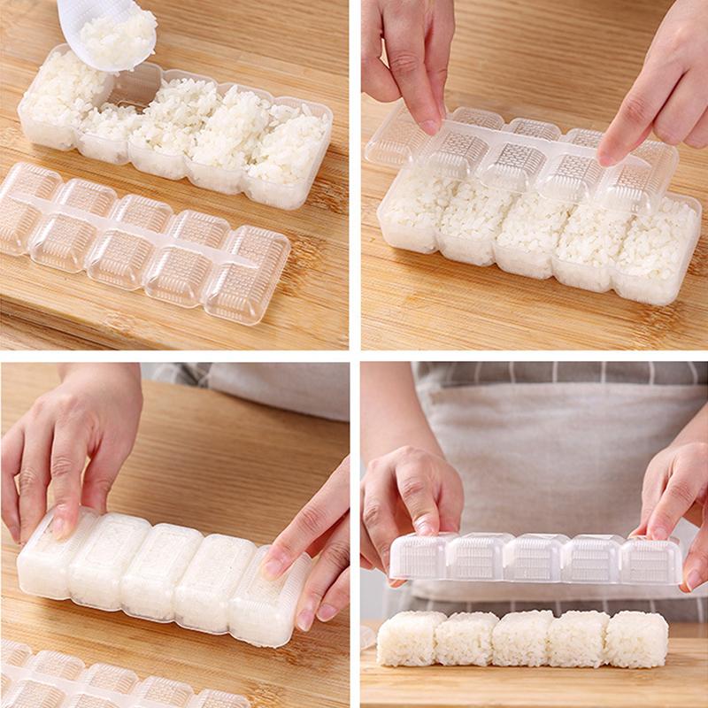 1 pezzo Onigiri Set Sushi Rolls Stampo Palla di riso Stampo Bento Accessori da cucina fai da te