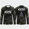 GS Adventure Ралли Дакар Мотоцикл Футболка с длинным рукавом Мужская Горная Дорога Печать Карты Мира Езда на Мотоцикле Байкерские Топы Майка