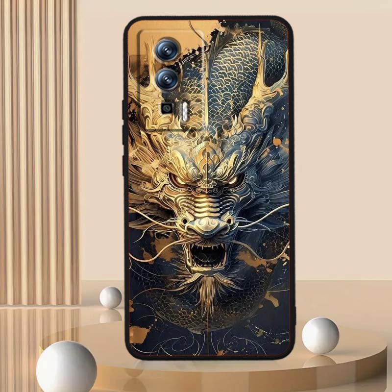 Anime Dragon Design Phone Case For Xiaomi Redmi 12 13C 12C 13 10C 9T A2 9A 9C 7A Note 10S 8T 10 9 8 Pro 4G 5G Black