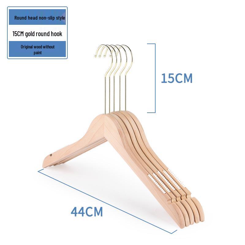 Damen Rutschfester Holzmantelständer Kleiderbügel für Bekleidungsgeschäfte