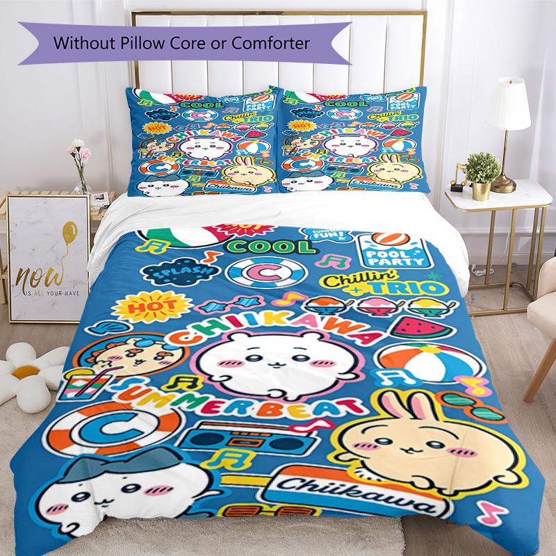 Chiikawa Bedding Set Suitable For Guest Room Lightweight Perfect Gift For Friends Family