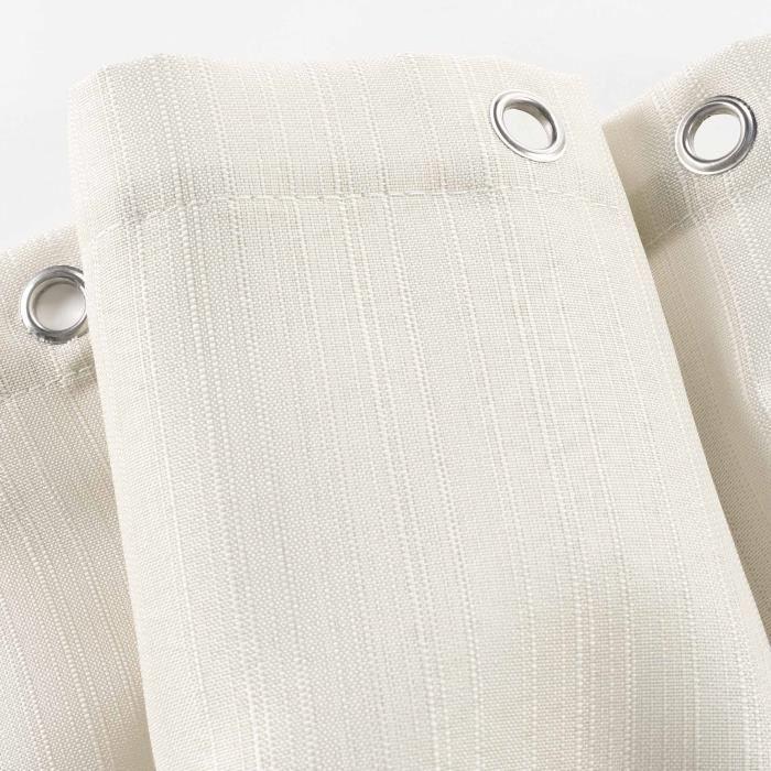 Rideau de douche - Yalline - 180 x 200 cm - Beige - Polyester - 12 anneaux inclus