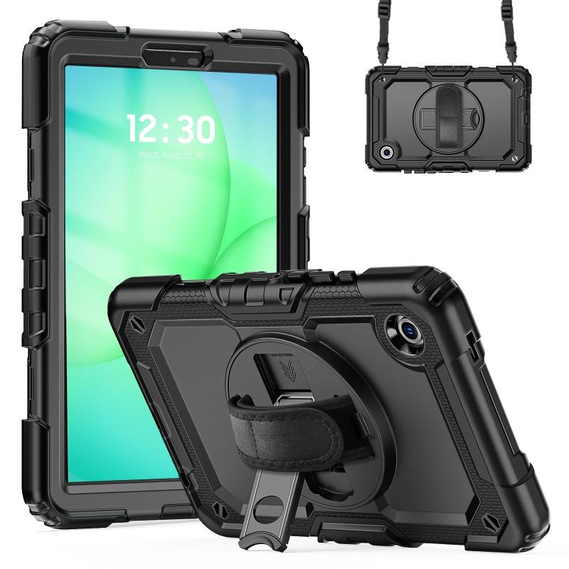 8.7 Inch Tablet Case Galaxy Tab A9 A11 X110 X133 With Silicone Bumper PC Back Shell Hand Strap Kickstand