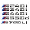 AAAPG1 3D Grey badge Letters for BMW 1 2 3 4 5 7 Series M 135 140 145 235 240 340 440 550 i d 760Li Car boot badge emblem Accessories