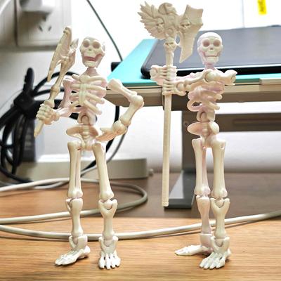 Skeleton Multi Jointed Movable Toy 3D DIY Assembly Model Ornaments Action Figure Desktop Decor Kids Gifts Miniature Statue