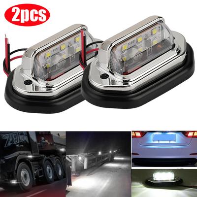 License Plate Light Motorcycle LED Car Truck LED Lights 12V/24V Bus Trailer Tail Lamp Side Bulb Signal Light for Bnw Nissan