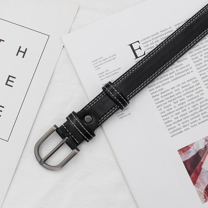 Student Popular Pin Buckle Decorative Jeans Bandwidth Casual Pu Belt Women'S Tide Belt