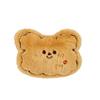Cute Bear & Rabbit Plush Keychain: Squeaky Animal Head Brooch & DIY Craft Accessory