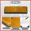 ACROPIX 6 Pcs Rectangular Stick-on Safety Spoke Reflective Self Adhesive Reflector for Gate Posts Cars Trailer Motorcycle Trucks Boat Bicycle Bike