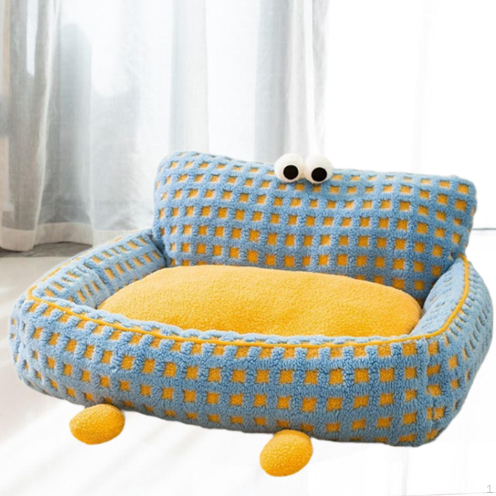 

Диван для домашних животных, кровать для кошек, модная, удобная, симпатичная, нескользящая, для собак, гнездо, принадлежности для дома blue small