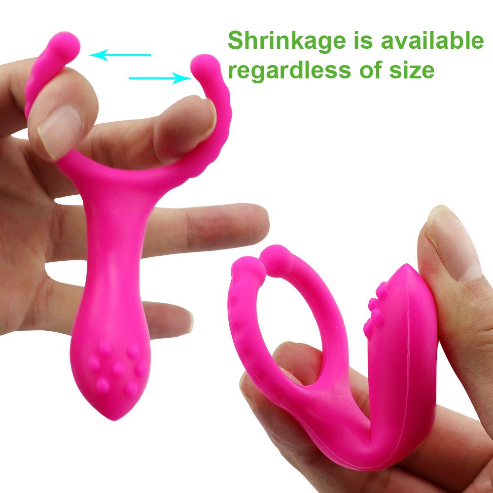G-spot Stimulate Pussy Vibrators Dildo Butt Plug Elastic Penis Rings Vibrator Masturbate Vibration Adults Sex Toys For Women Men