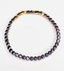 Gold-set Zircon Gemstone And Diamond Full Diamond Bracelet