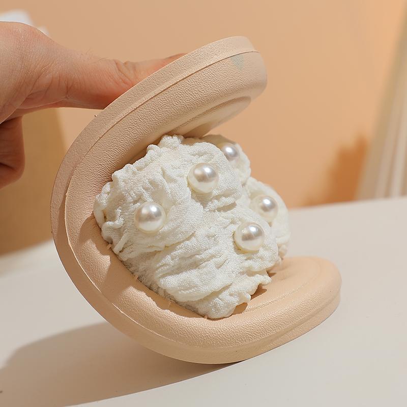 Mädchen Perlen Prinzessin Hausschuhe Sommer Indoor Rutschfest Heimschuhe Kinder Weiche Sohle Bequeme Sandalen Für Kinder Alter 2 Bis 8 Jahre