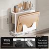 Integrated Wall-Mounted Kitchen Organizer with Knife Holder