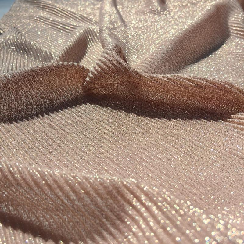 Women's Pleated Scarf Crinkle Cotton Long Muffler Crumpled Shawl Femme Hijab Golden Thread Shimmer Muslim Hijab