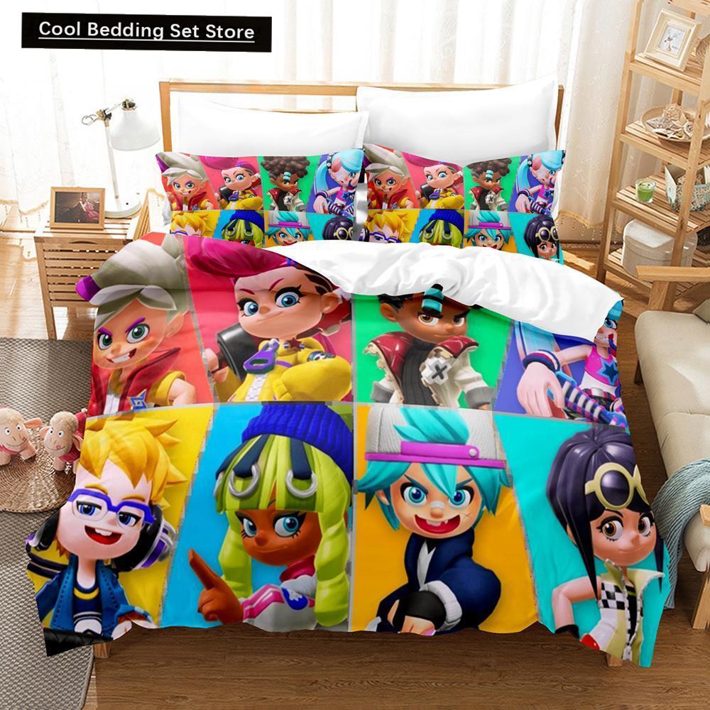 Spill Ninjala Sengetøy Sett Enkelt Twin Full Queen King Size Sengesett Voksen Barn Soverom Dynetrekk Sett 3D-trykk Kawaii Barn Camas