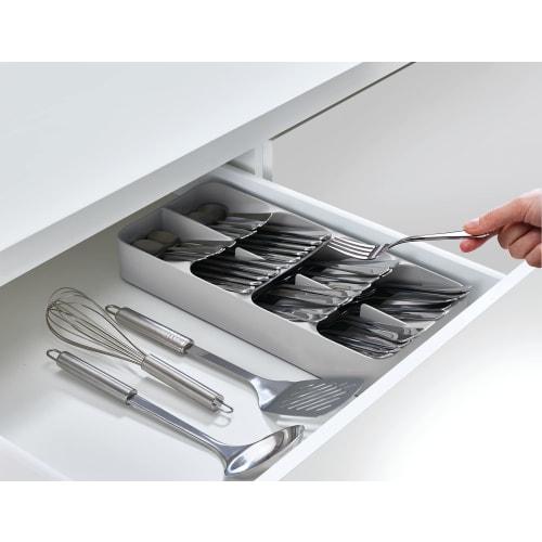 Joseph Joseph Cutlery Case, Tray, Storage, Drawer Organizer, Kitchen Drawer Organization, Wide, Gray [Authentic] 85152