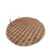 Plush Bubble Velvet Round Carpet for Bedroom or Living Room Floor - Perfect as a Foot Mat or Makeup Chair Cushion.