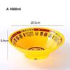 1000Ml Large Noodle Bowl Instant Ramen Beef Soup Bowl Rice Bowl Anti-Drop Plastic Bowl Reusable Chinese Tableware Dinnerware