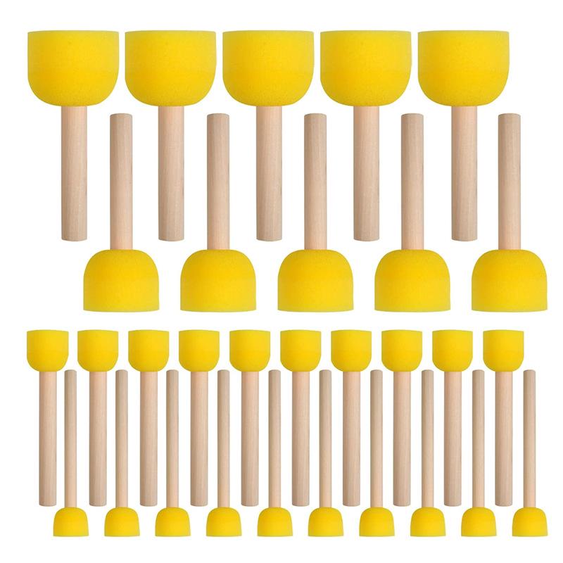 Kid's Sponge Stamp Ink Pad and Roller Set for Painting and Drawing