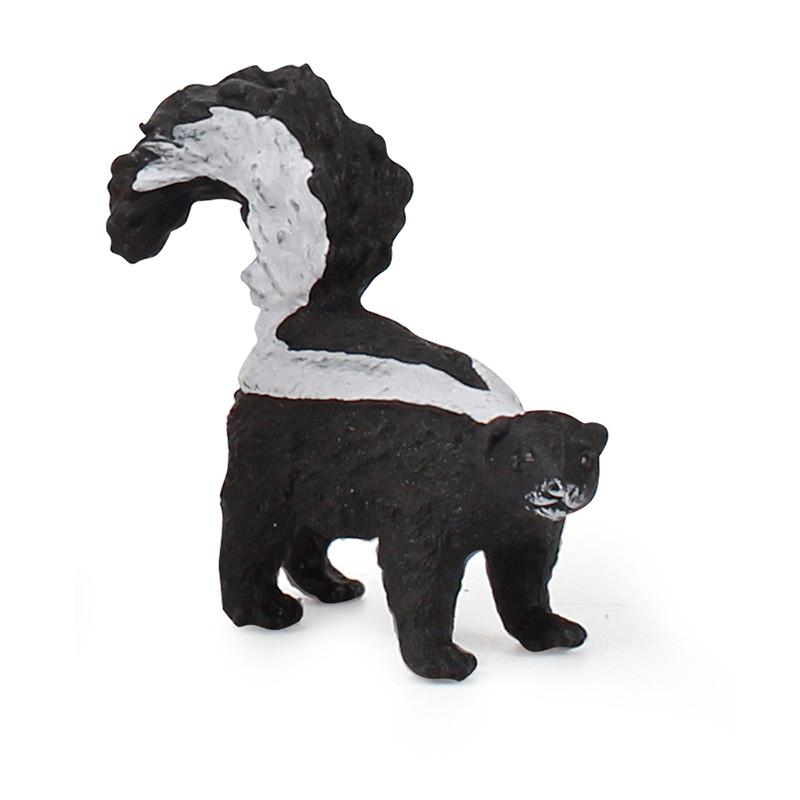 Simulated Skunks Model Animal Plastic Sculpture Children Toy Desktop Decoration