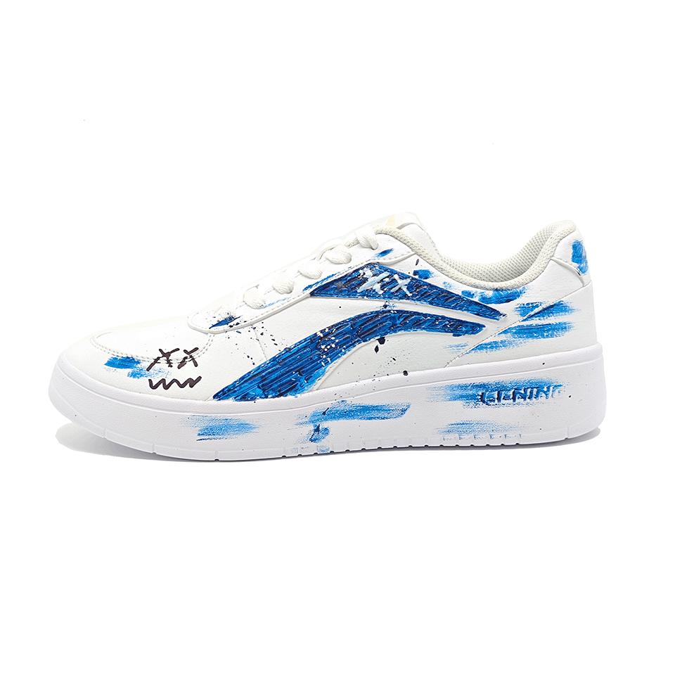 

Li Ning Chinese Fashion Trend, Campus, Preppy Style Leather Thermal Coverage Slip Resistant Low top Skateboard Shoes AGCR470-2(Team770-GIRL) 37