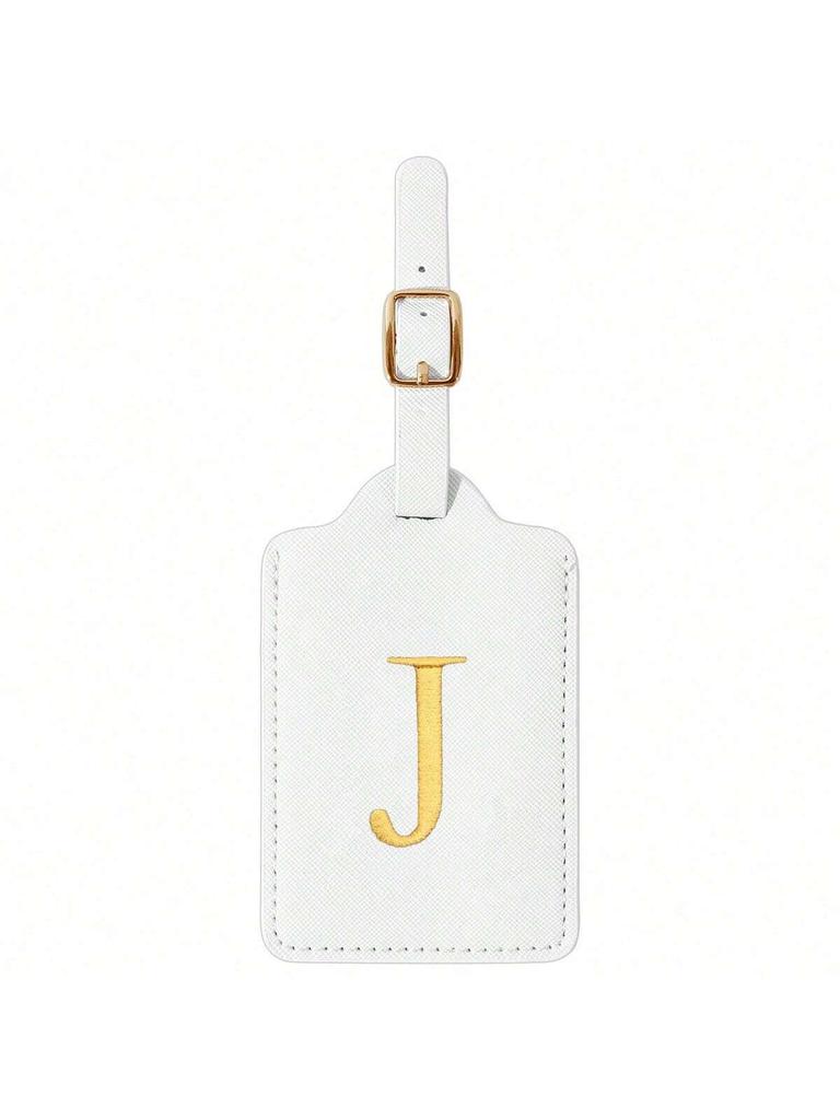 Modischer Koffer mit Buchstabenstickerei, Design mit Sichtschutzklappe, A-Z Buchstaben, unverzichtbares Gepäckidentifikationswerkzeug für Reisen.zwq