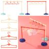 Plastic Gift Kids Toy Doll Accessories Garment Organizer Hangers Dollhouse Furniture Clothes Rack