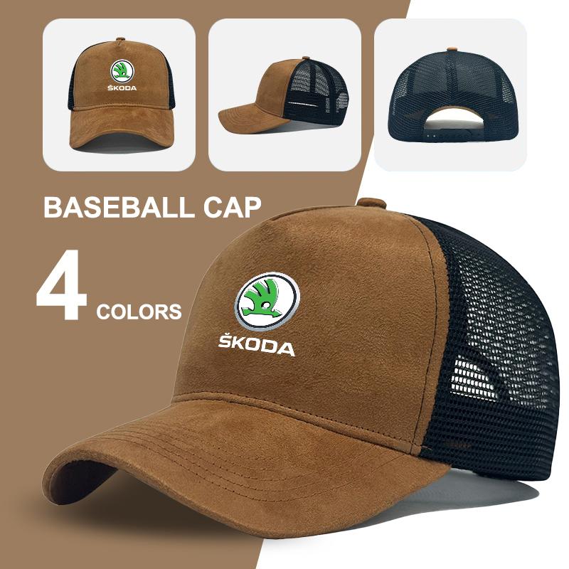 JSVL7 Auto Logo Outdoor Sport Lässig Sonnenschutzmütze Atmungsaktive Baseballkappe Für Skoda Octavia A2 A5 A7 Fabia Rapid Superb Yeti