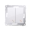 Simon 54 Premium White - Double Stair Switch 10AX DW6/2.01/11
