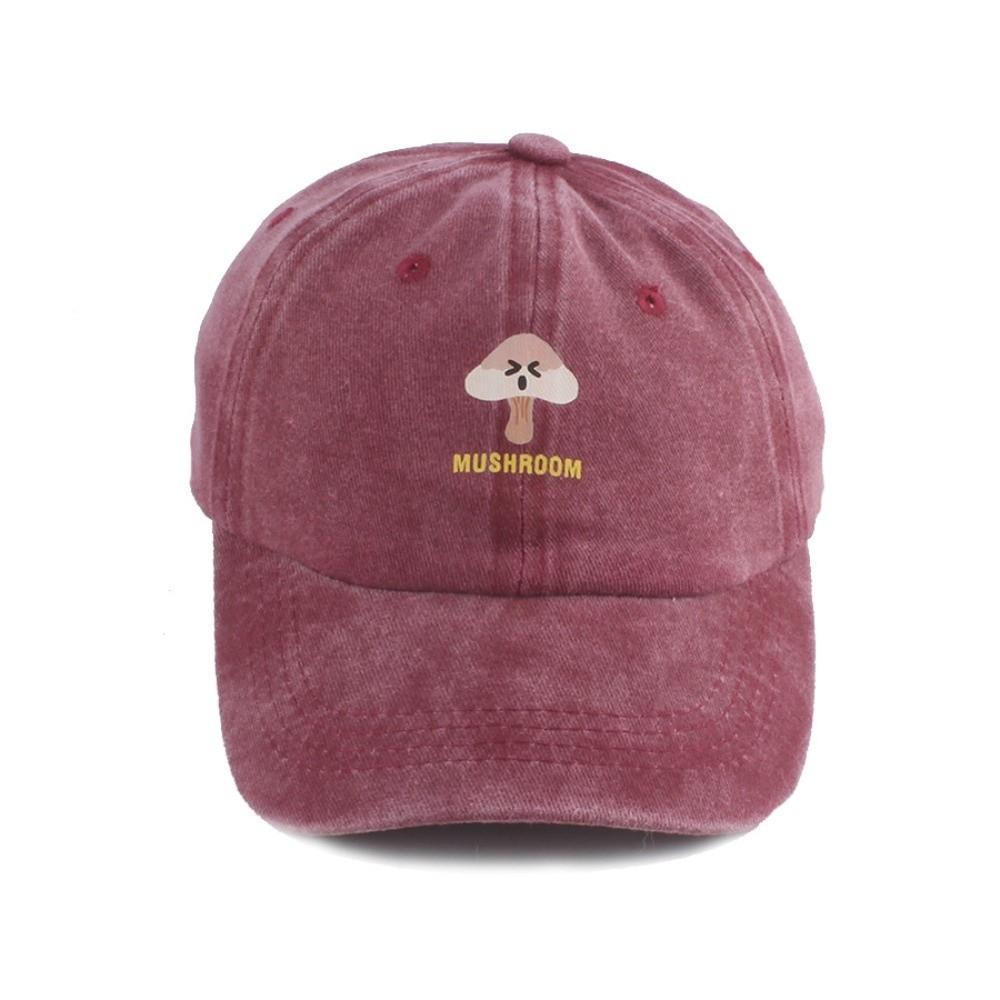 Adjustable Sun Hat Solid Color Baseball Hat Cute Snapback Cap  for Children 2-6Y
