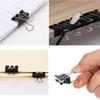 5pcs Stainless Steel Foldback Clip Long Tail Clip Metal Paper Clamp Office Metal Swallowtail Clip Student Stationery Paper Clip
