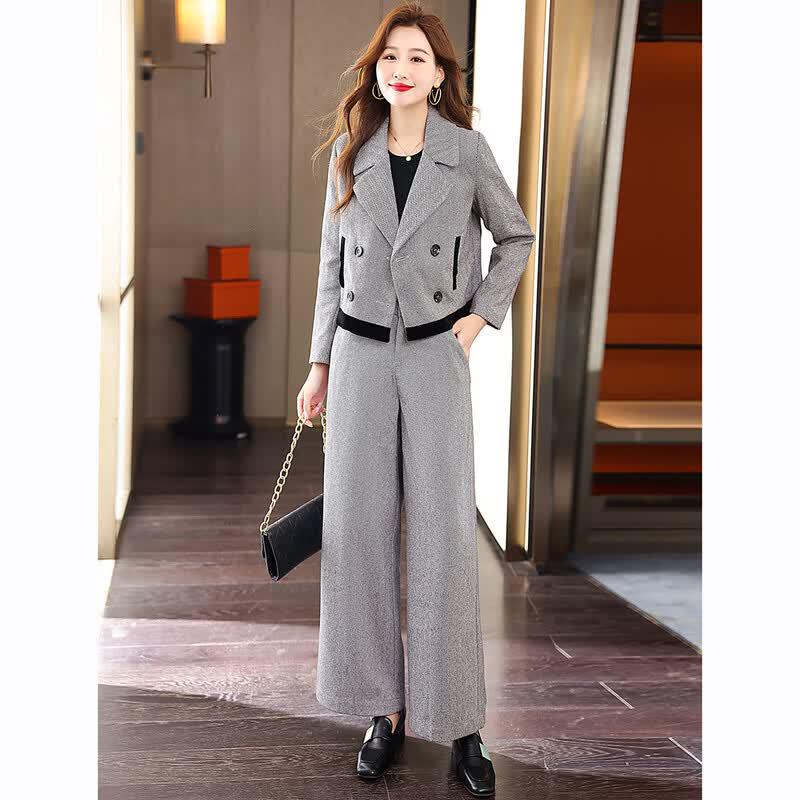 EST+II Women's Casual Professional Two-Piece Suit Set