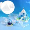 Pyramid Silicone Model DIY Epoxy Home Decoration with Frame Resin Casting for Ornament Artwork