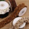 5yards Double-Side Pleated Plush Knitting Lace Trimming Ribbon for DIY Bows Clothing Decor Sewing Supplies Crafts Accessories