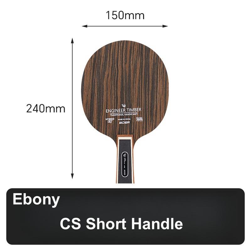 Durable And Safe 1Pc Table Tennis Blade Ebony/Rosewood/Cassia Senna Ping Pong Blade 5-Ply Ping Pong Racket Board Fl Cs Handle