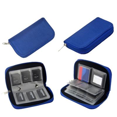 22 Slots Micro SD Memory Card Storage Zipper Pouch Case Protector Holder Wallet