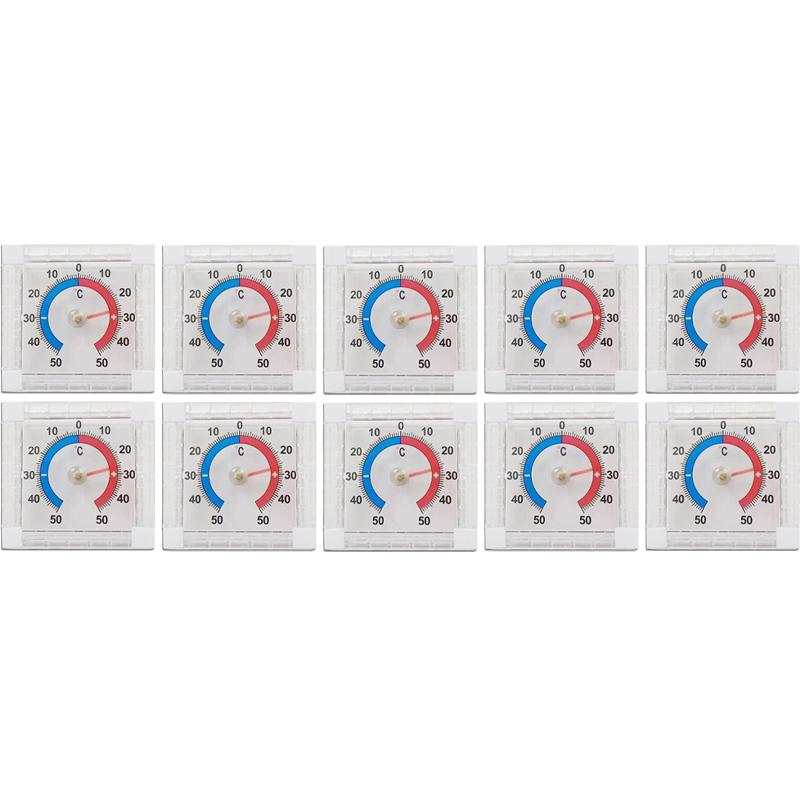 No Battery Dial Thermometer Outdoor Indoor Window Wall Temperature Thermometer -50°C~50°C Home Graduated Disc Measurement