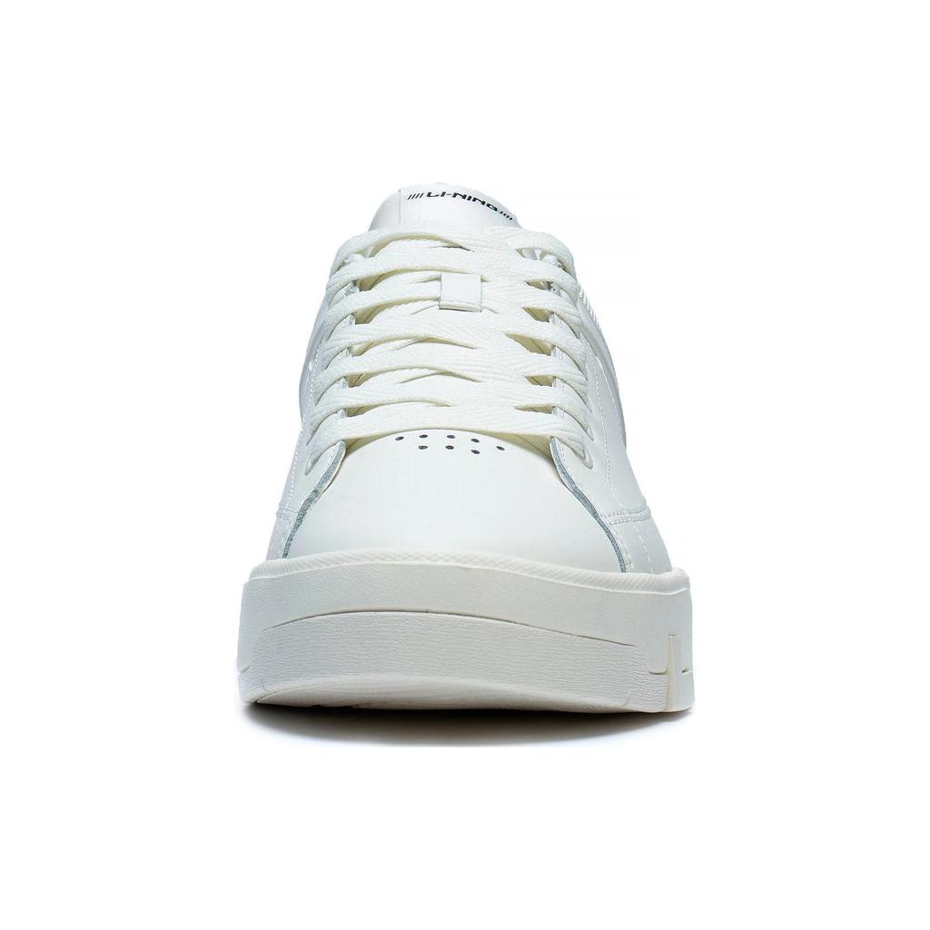 New LiNing COMMON 70s Wear Resistant And Lightweight Low Top Skateboard Shoes Men's White AGCT043-1