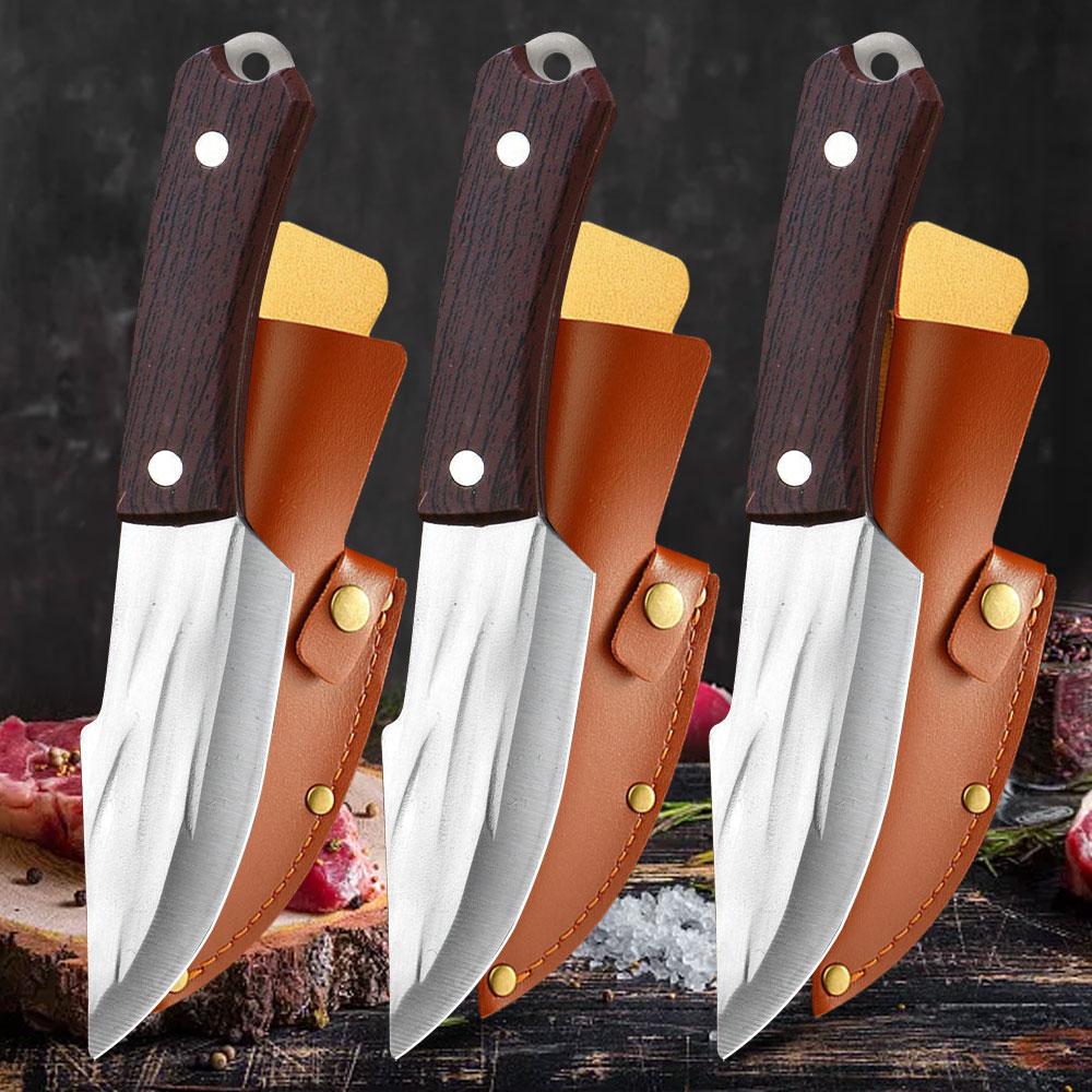 Kitchen Knife Forged Boning Knife Hand Held Meat Knife Fruit Knife Household Sharp High Hardness Stainless Steel Bone Removal Kn