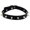 Pink Red White Black PU Leather Choker Necklace for Women Men Cool Punk Gothic Biker Collar Studded Rock Necklace Rave Jewelry
