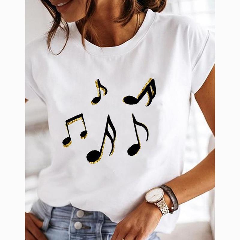 

Летняя белая повседневная футболка с коротким рукавом, женская однотонная элегантная футболка с круглым вырезом, женская футболка с принтом, облегающие офисные женские футболки, топы 24185 S